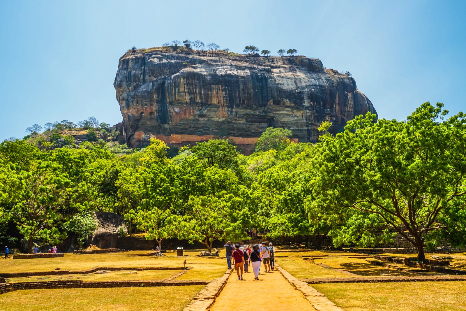 Sigiriya Sri Lanka au lever du soleil